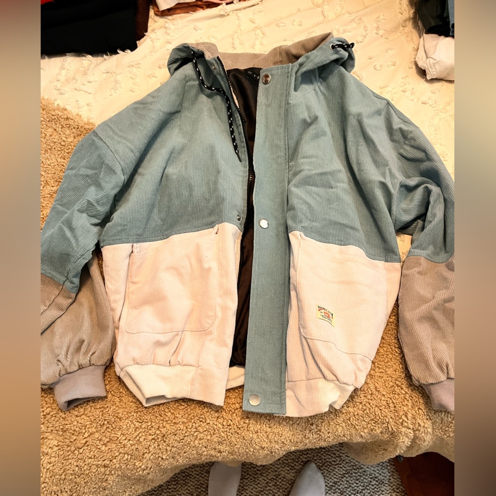 Zaful Corduroy Zip Up Jacket